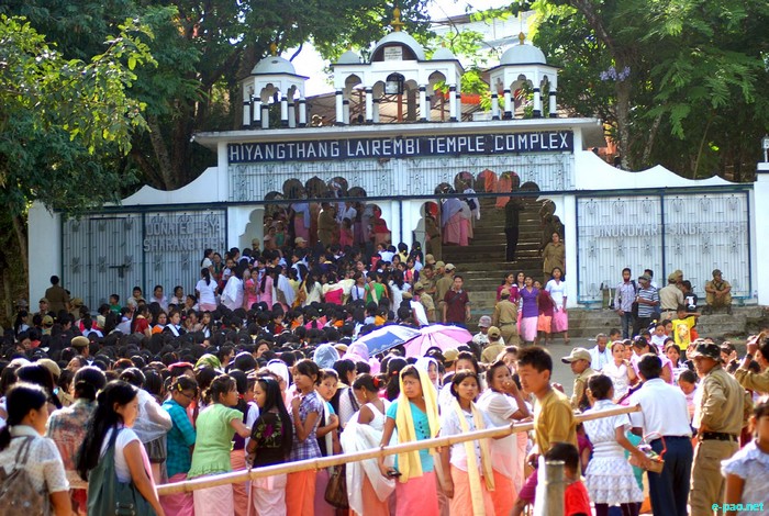Bor Day of Durga Puja Festival at  Hiyangthang Lairembi Temple  :: 04 October 2011