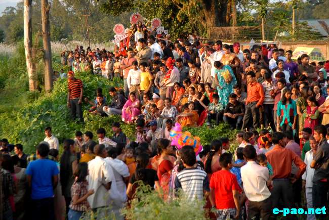 Last Day of Durga Puja Festival at  Imphal River :: 08 October 2011