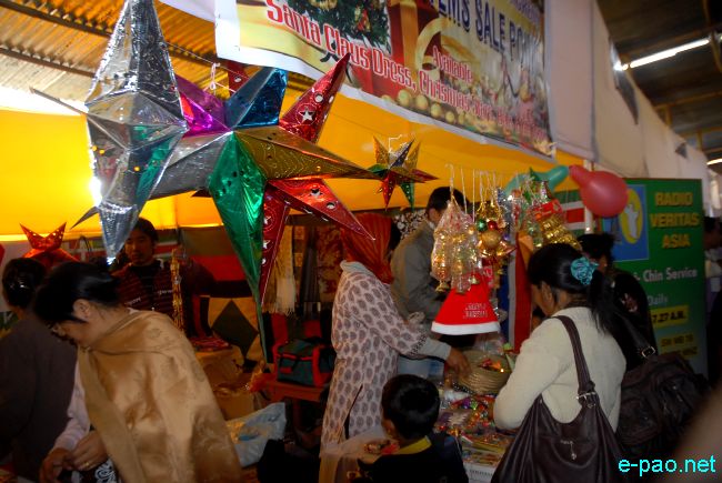 A Christmas shopping in Imphal city in December 2010