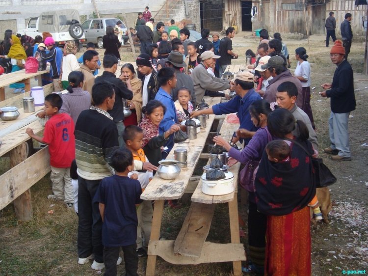 Christmas Feast and Lenkhom (Gathering) at Kangpokpi on 25 December 2011 