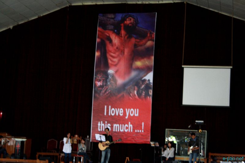 Easter Sunday at MBC Church, Chingmeirong, Imphal on April 8 2012. 