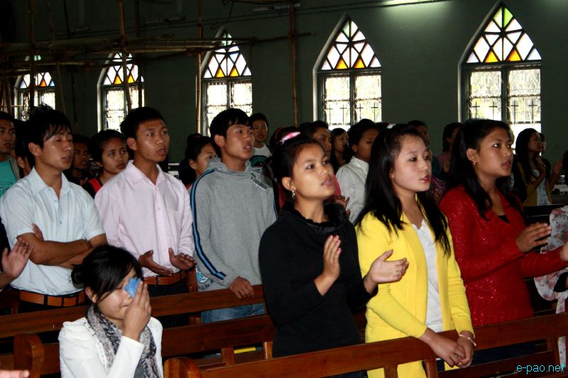 Easter Sunday at MBC Church, Chingmeirong, Imphal on April 8 2012