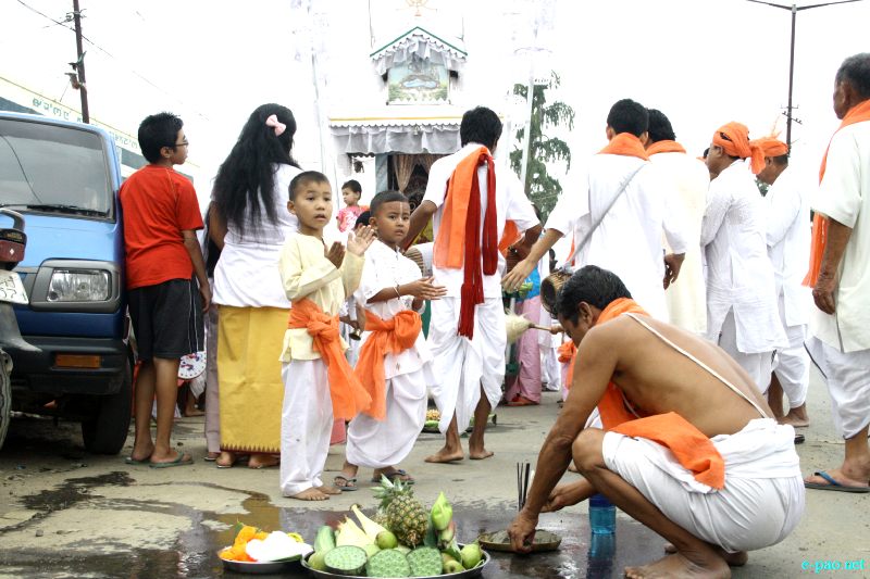 Kanglen - Last day of Kang in various places in Imphal city , Manipur :: June 29 2012
