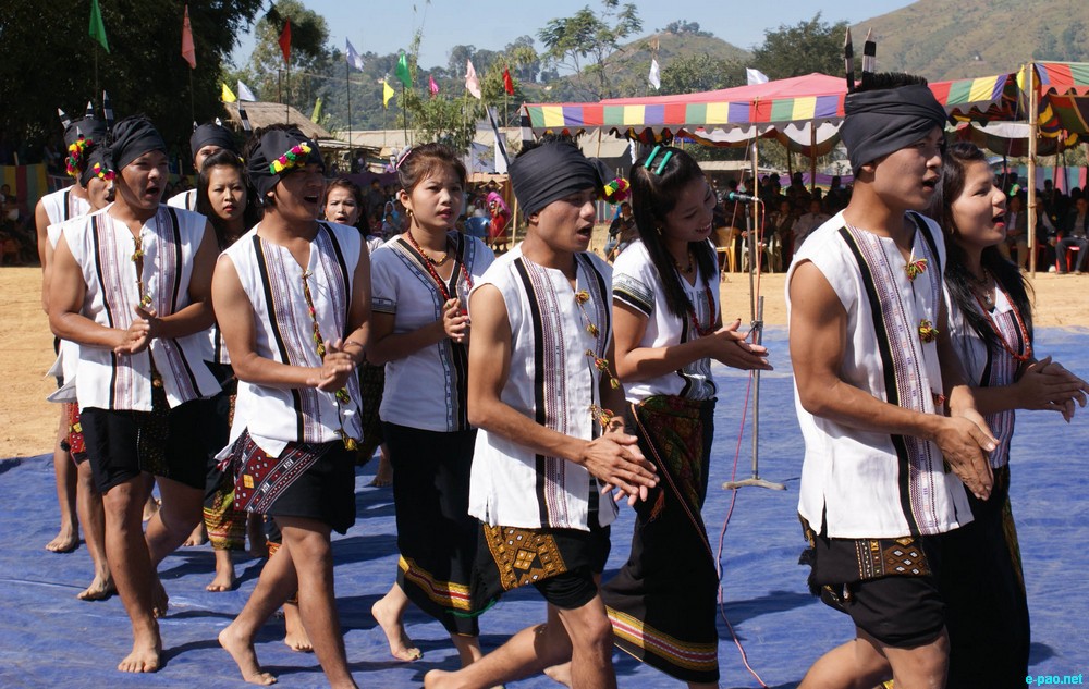 Cultural Programmes at Chandel District level Kut festival at Molnoi Khului Ground, Chandel :: 01 November 2011