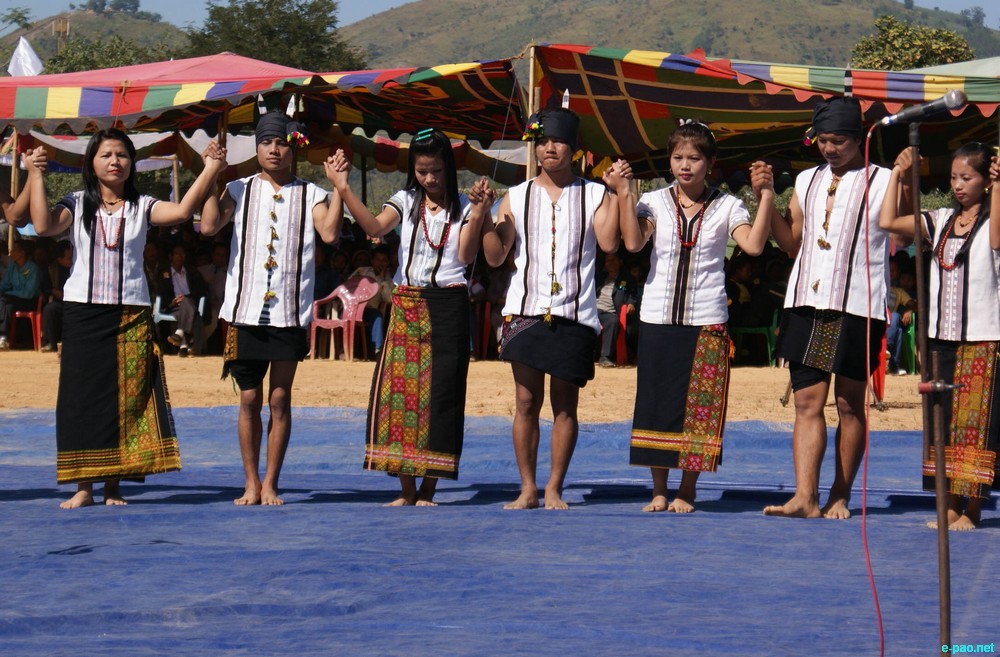 Cultural Programmes at Chandel District level Kut festival at Molnoi Khului Ground, Chandel :: 01 November 2011
