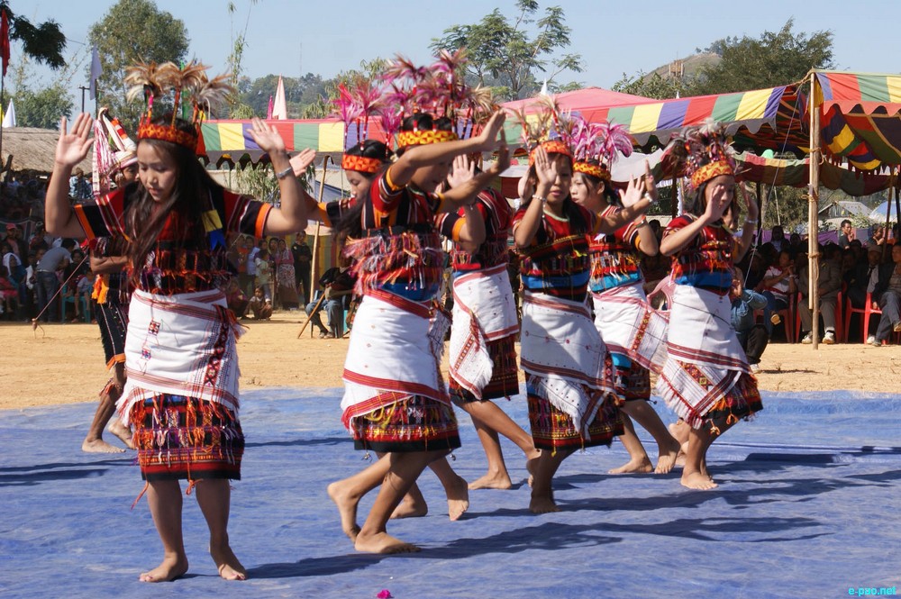 Cultural Programmes at Chandel District level Kut festival at Molnoi Khului Ground, Chandel :: 01 November 2011