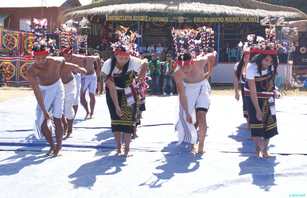 Cultural Programmes at Chandel District level Kut festival at Molnoi Khului Ground, Chandel :: 01 November 2011