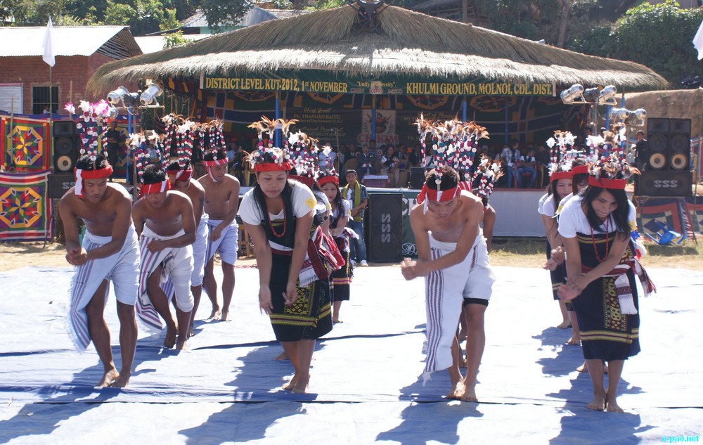 Cultural Programmes at Chandel District level Kut festival at Molnoi Khului Ground, Chandel :: 01 November 2011