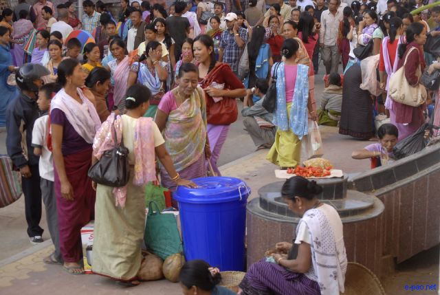 Market Scene :: Ningol Chakkouba at Khwairamband Keithel, Imphal on October 27 2011