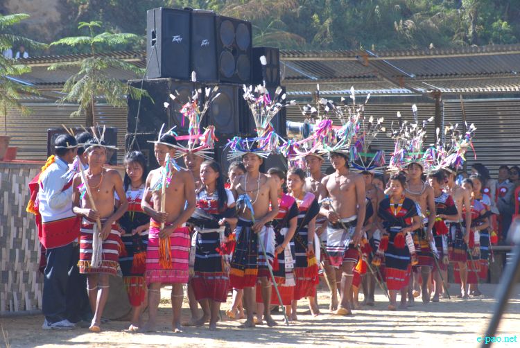 Zeliangrong Dance Presentation at 8th State Level Orange festival 2011 at Tamenglong :: 16 Dec 2011