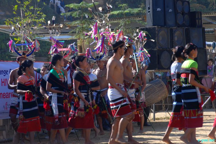 Zeliangrong Dance Presentation at 8th State Level Orange festival 2011 at Tamenglong :: 16 Dec 2011