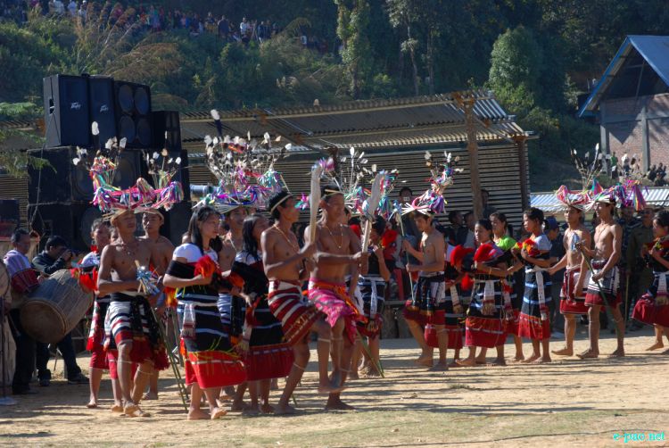 Zeliangrong Dance Presentation at 8th State Level Orange festival 2011 at Tamenglong :: 16 Dec 2011