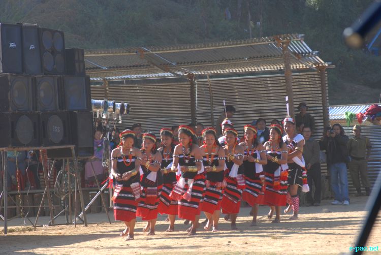 Zeliangrong Dance Presentation at 8th State Level Orange festival 2011 at Tamenglong :: 16 Dec 2011