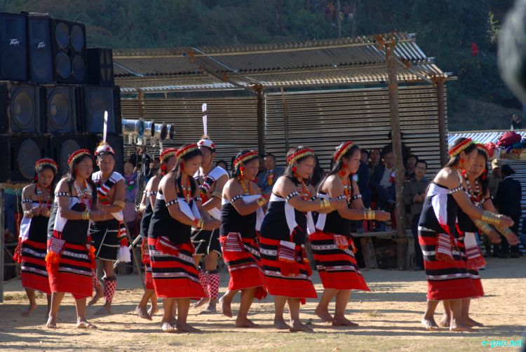 Zeliangrong Dance Presentation at 8th State Level Orange festival 2011 at Tamenglong :: 16 Dec 2011