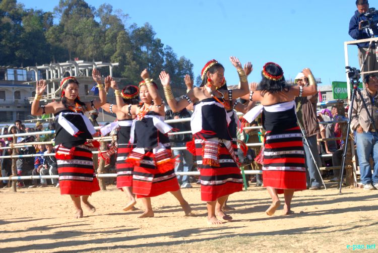 Zeliangrong Dance Presentation at 8th State Level Orange festival 2011 at Tamenglong :: 16 Dec 2011