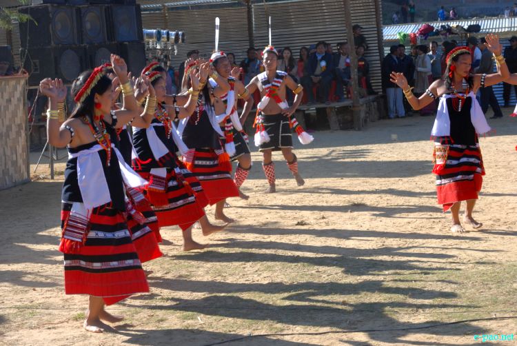 Zeliangrong Dance Presentation at 8th State Level Orange festival 2011 at Tamenglong :: 16 Dec 2011