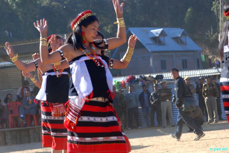 Zeliangrong Dance Presentation at 8th State Level Orange festival 2011 at Tamenglong :: 16 Dec 2011