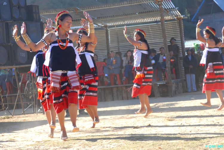 Zeliangrong Dance Presentation at 8th State Level Orange festival 2011 at Tamenglong :: 16 Dec 2011