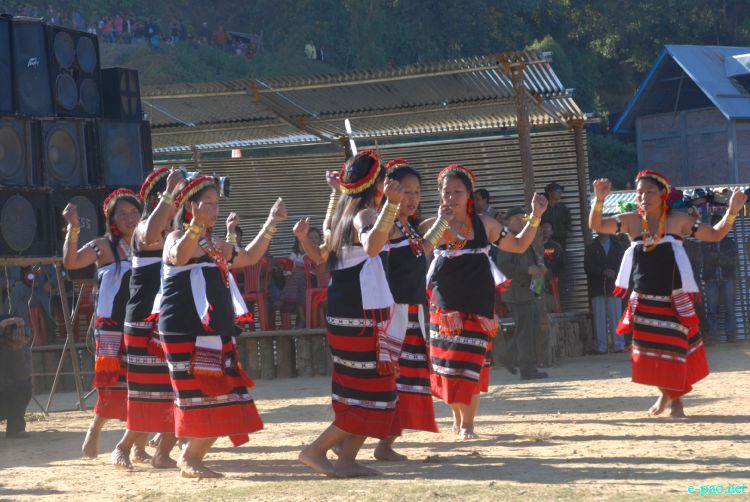 Zeliangrong Dance Presentation at 8th State Level Orange festival 2011 at Tamenglong :: 16 Dec 2011