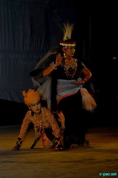 Closing ceremony of  Manipur Sangai Tourism Festival 2012 at Hapta Kangjeibung Palace Compound :: 30 November 2012