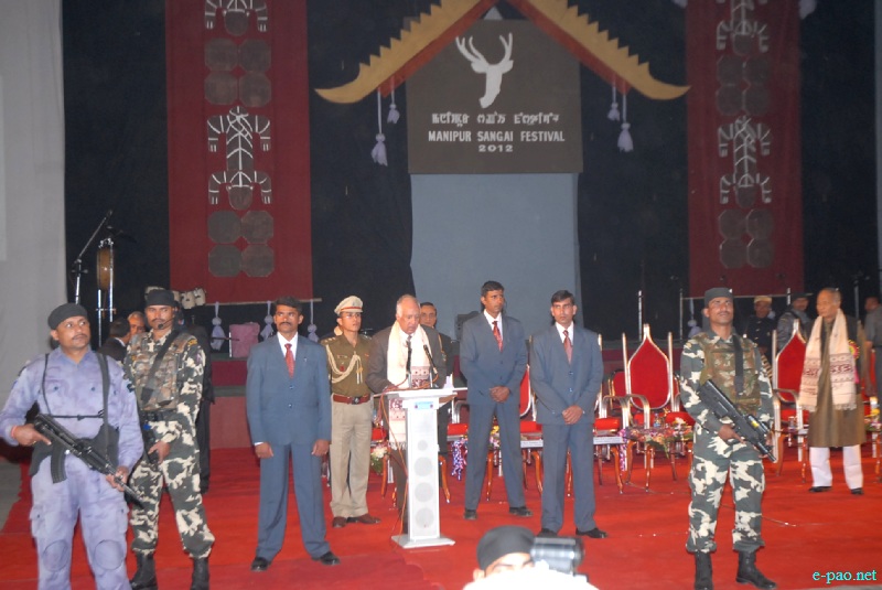Closing ceremony of  Manipur Sangai Tourism Festival 2012 at Hapta Kangjeibung Palace Compound :: 30 November 2012