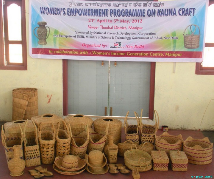 Women Empowerment Programme on Kouna Craft at Thoubal :: April 21 to May 5 2012 