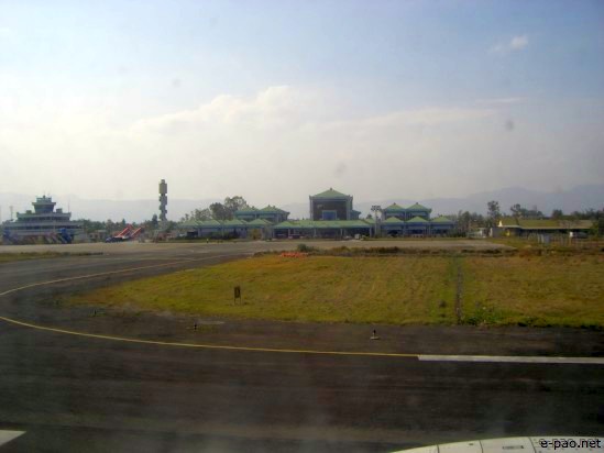 Imphal as seen from an Aircraft :: 2008