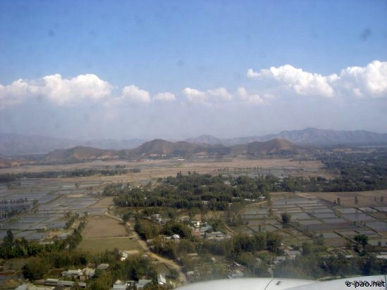 Imphal as seen from an Aircraft :: 2008