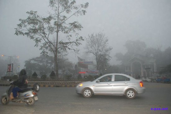 Winter Morning Fog in Imphal, Manipur  :: December 2008