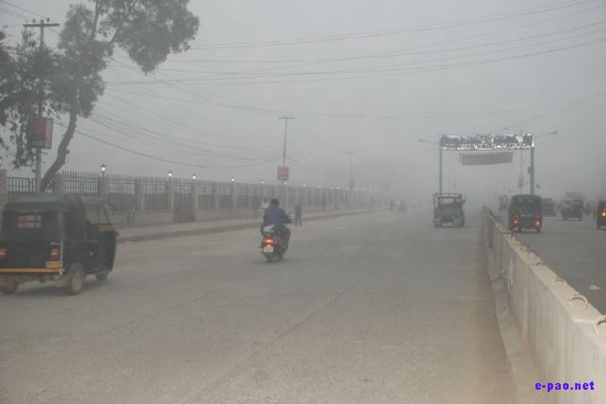 Winter Morning Fog in Imphal, Manipur  :: December 2008