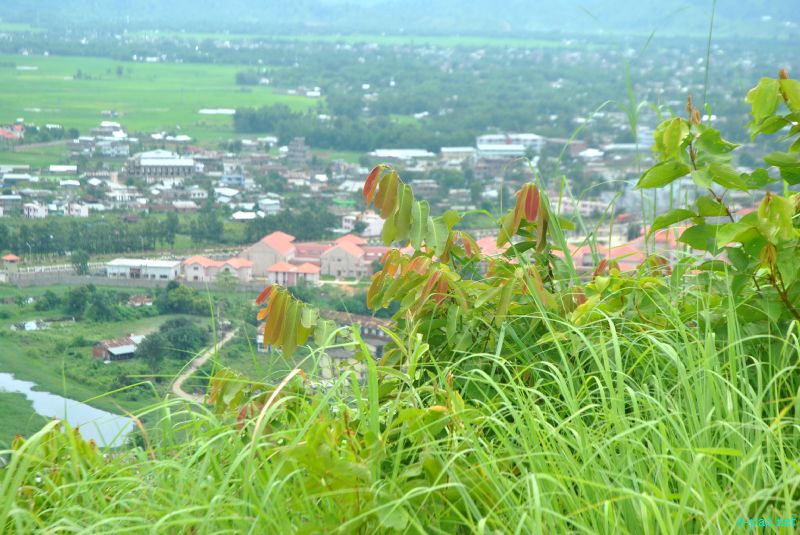 Landscape of Imphal Valley as seen from Langol Hills, Imphal :: 12th August 2012
