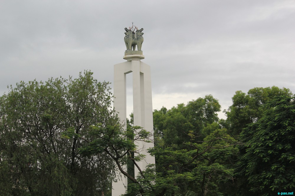 Shahid Minar at Bir Tikendrajit Park, Imphal :: August 2012