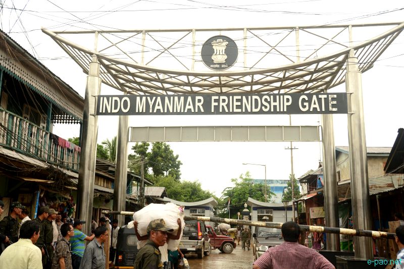 Indo-Myanmar Friendship Gate at Moreh, a border town between India and Myanmar :: 23 August 2012