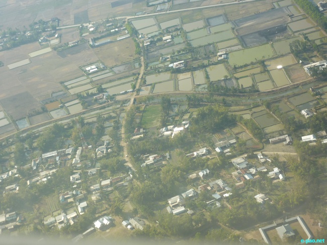 Imphal as seen from an Aircraft :: 2010