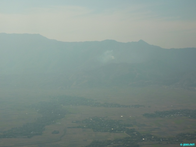 Imphal as seen from an Aircraft :: 2010