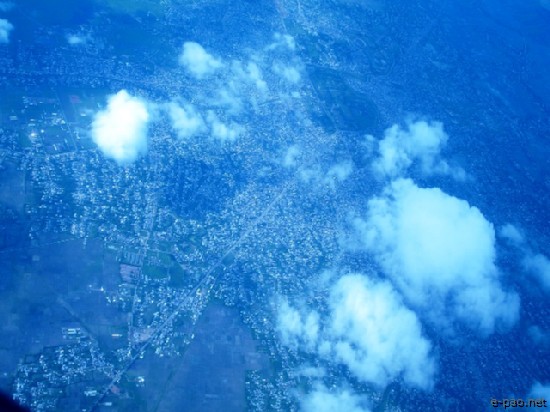 An aerial view of Imphal :: 2007