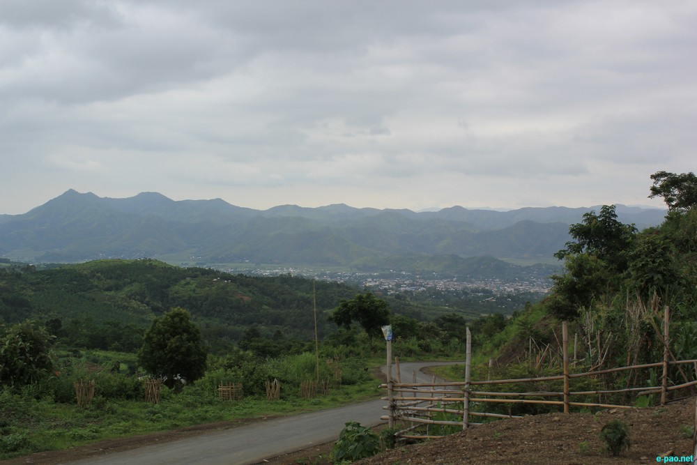 Ngaloi Water Fall, Ngaloi MOUl Village at Churachandpur and surrounding landscape of Churachandpur :: August 2012