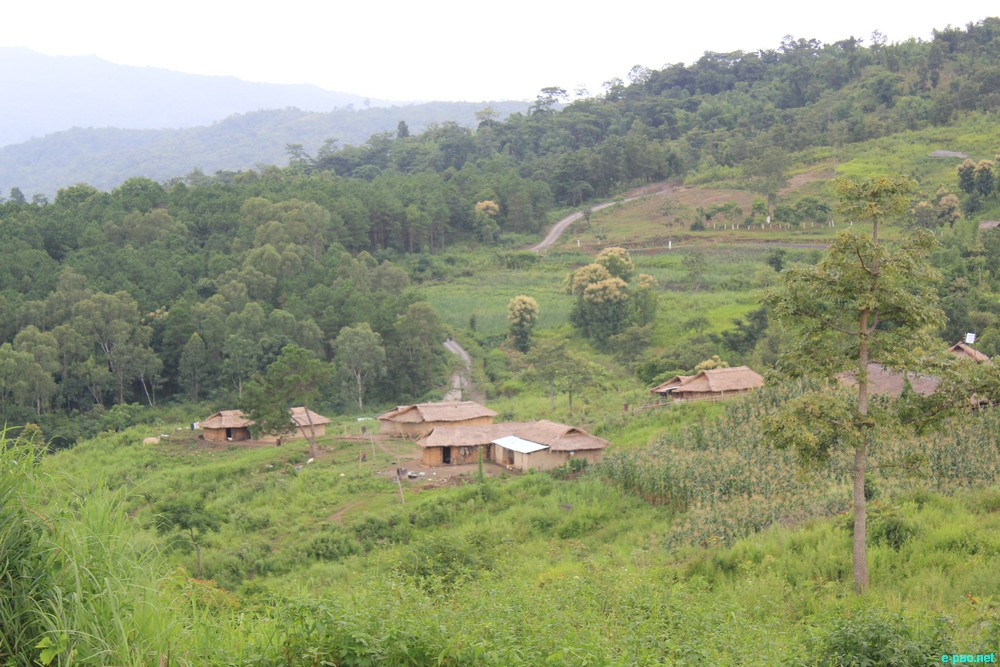 Ngaloi Water Fall, Ngaloi MOUl Village at Churachandpur and surrounding landscape of Churachandpur :: August 2012