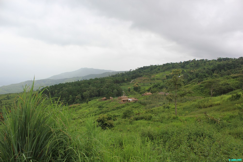 Ngaloi Water Fall, Ngaloi MOUl Village at Churachandpur and surrounding landscape of Churachandpur :: August 2012