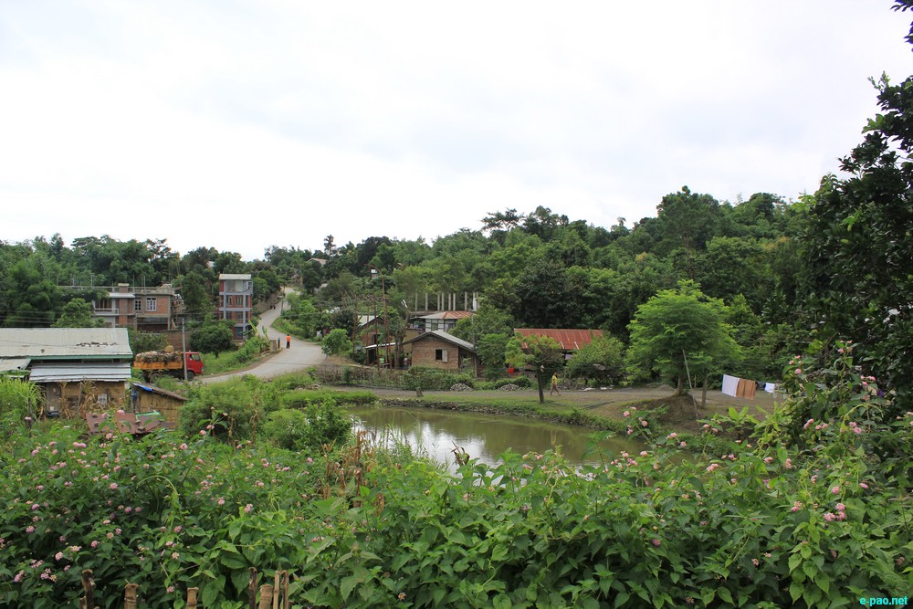 Ngaloi Water Fall, Ngaloi MOUl Village at Churachandpur and surrounding landscape of Churachandpur :: August 2012