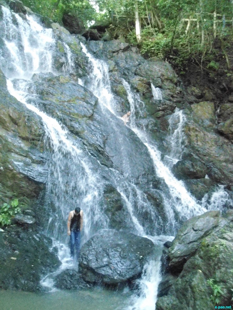 Ngaloi Water Fall, Ngaloi MOUl Village at Churachandpur and surrounding landscape of Churachandpur :: August 2012