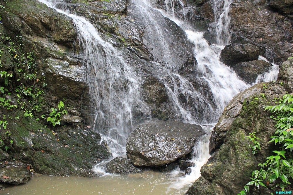 Ngaloi Water Fall, Ngaloi MOUl Village at Churachandpur and surrounding landscape of Churachandpur :: August 2012