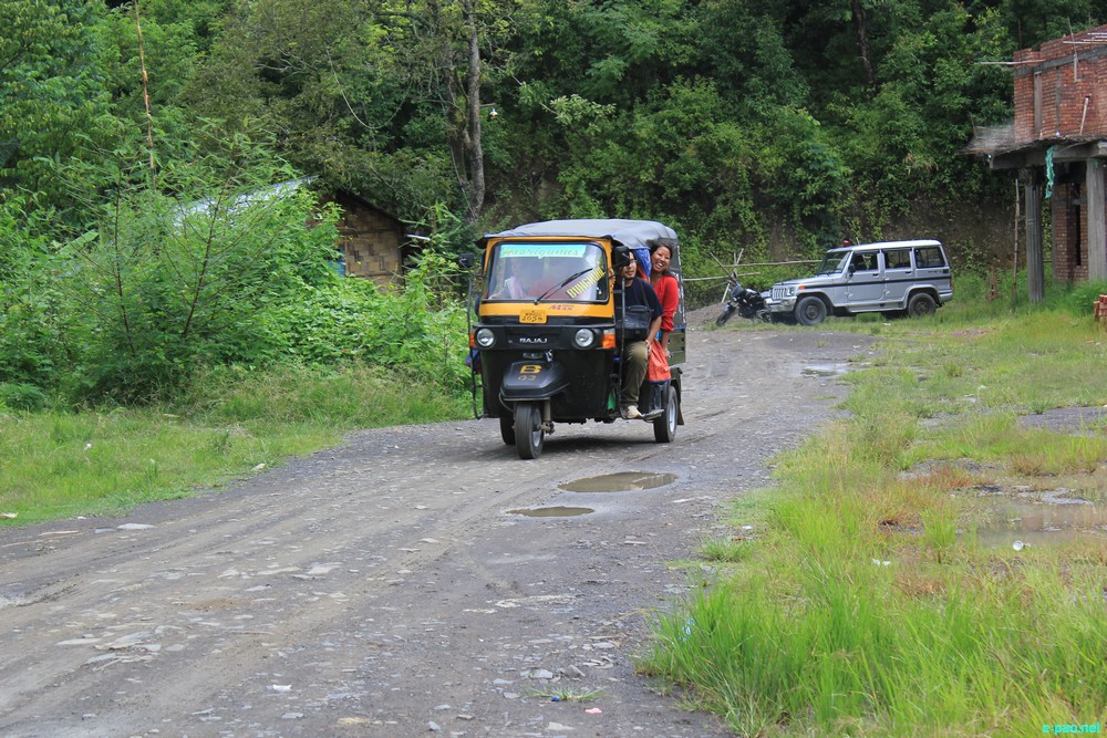 Ngaloi Water Fall, Ngaloi MOUl Village at Churachandpur and surrounding landscape of Churachandpur :: August 2012