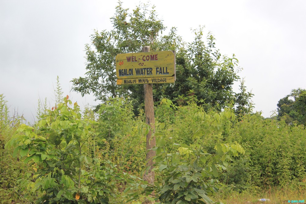 Ngaloi Water Fall, Ngaloi MOUl Village at Churachandpur and surrounding landscape of Churachandpur :: August 2012