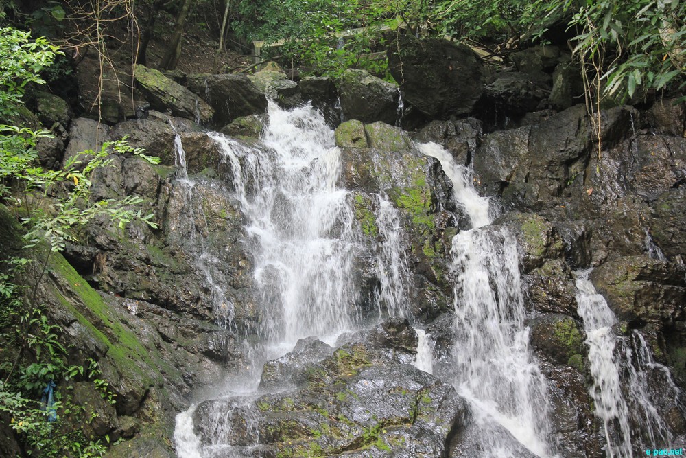 Ngaloi Water Fall, Ngaloi MOUl Village at Churachandpur and surrounding landscape of Churachandpur :: August 2012