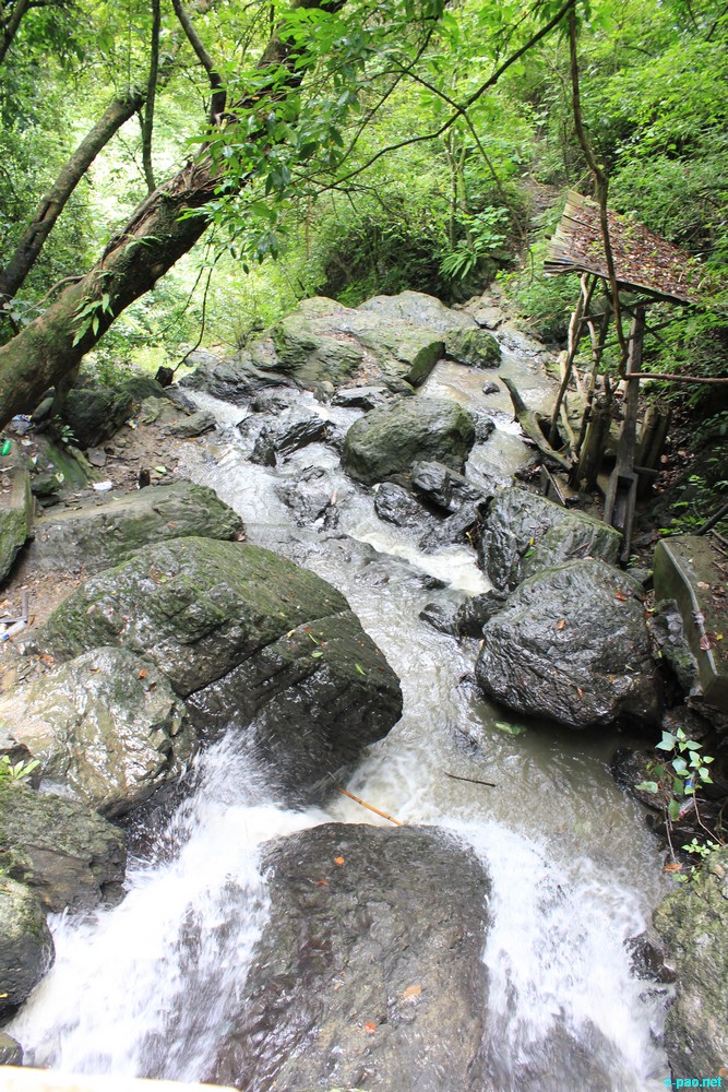Ngaloi Water Fall, Ngaloi MOUl Village at Churachandpur and surrounding landscape of Churachandpur :: August 2012