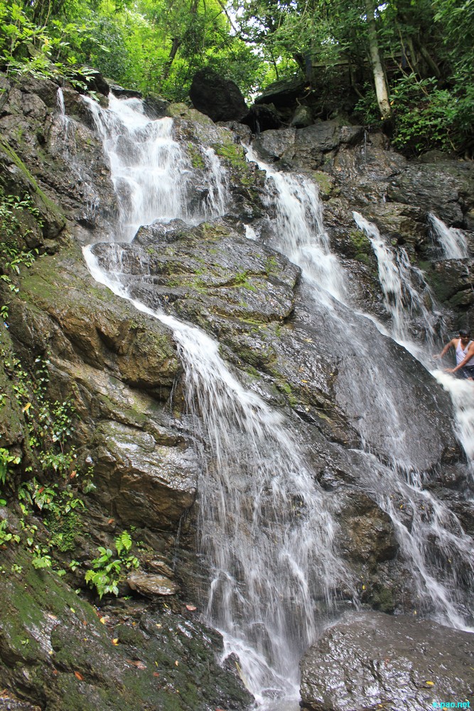 Ngaloi Water Fall, Ngaloi MOUl Village at Churachandpur and surrounding landscape of Churachandpur :: August 2012