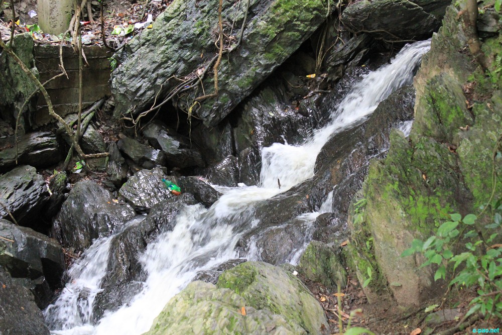 Ngaloi Water Fall, Ngaloi MOUl Village at Churachandpur and surrounding landscape of Churachandpur :: August 2012