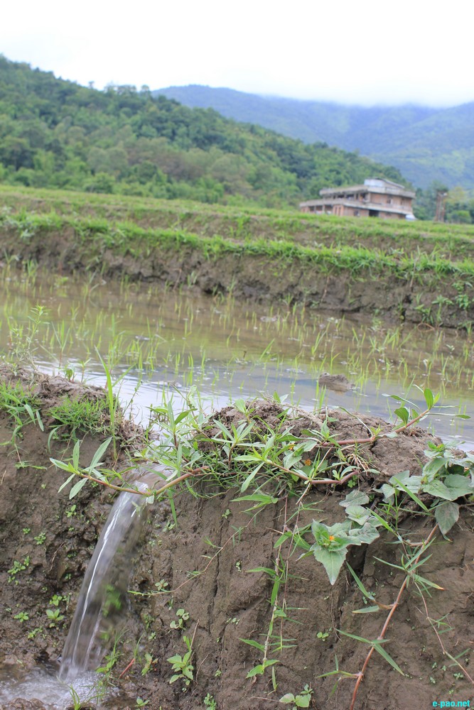 Ngaloi Water Fall, Ngaloi MOUl Village at Churachandpur and surrounding landscape of Churachandpur :: August 2012