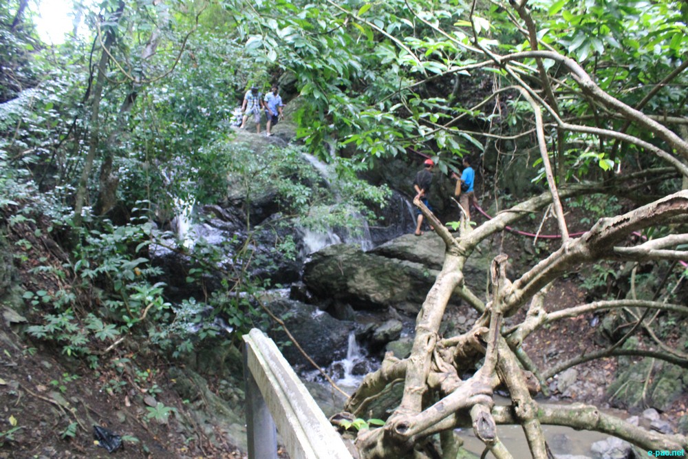 Ngaloi Water Fall, Ngaloi MOUl Village at Churachandpur and surrounding landscape of Churachandpur :: August 2012